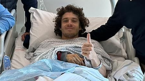 Marco Bezzecchi undergoes surgery after injury sustained in training